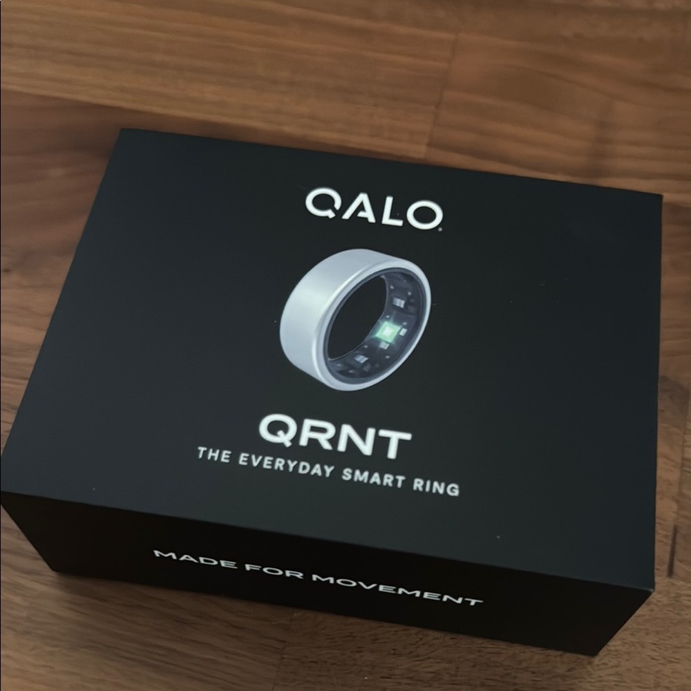 QALO QRNT Smart Ring - Silver Size 9 - Good Condition